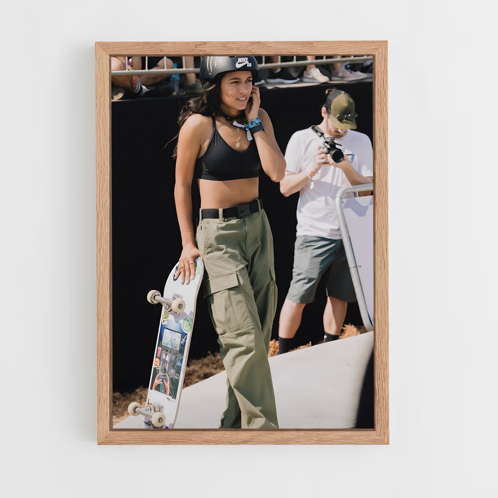 Poster Rayssa leal – affiche Skateboard (vue 4)